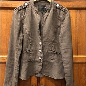 EUC Sanctuary 100% Linen Peplum Jacket